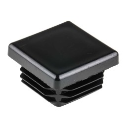 1 Bag of 100 - RS PRO Black Square Tube Plug, 30mm