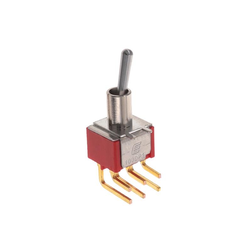 1 pcs : 100DP1T1B2M6RE - SWITCH TOGGLE DPDT 0.4VA 20V