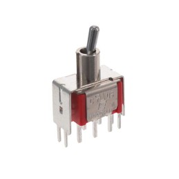 1 pcs : 100DP1T2B4VS2QE - SWITCH TOGGLE DPDT 5A 120V