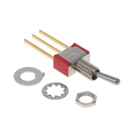 1 pcs : 100SP2T1B1M51REH - SWITCH TOGGLE SPDT 0.4VA 20V