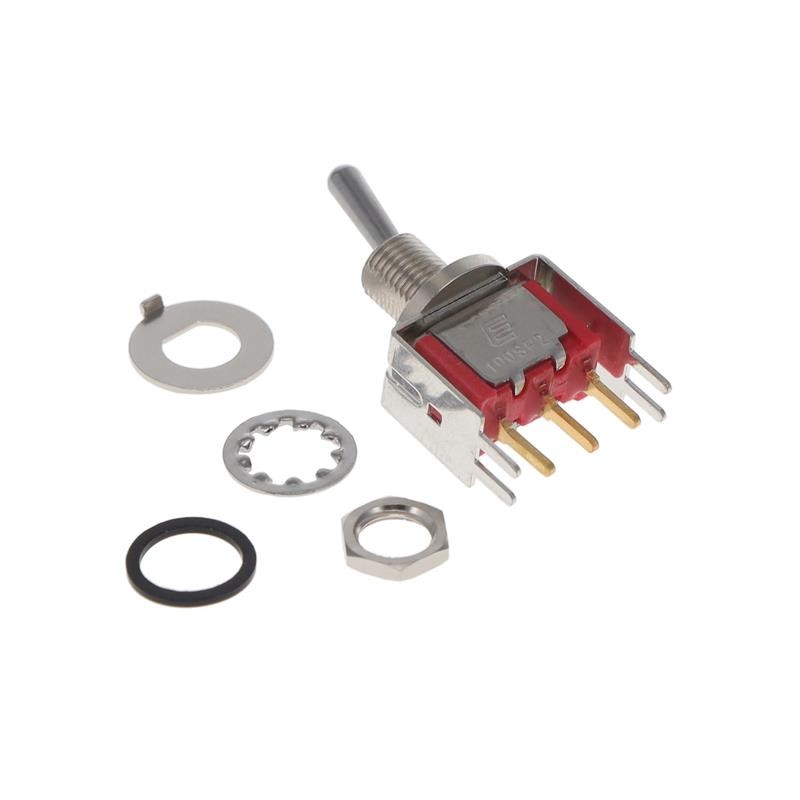 1 pcs : 100SP2T1B9VS2REH - SWITCH TOGGLE SPDT 0.4VA 20V