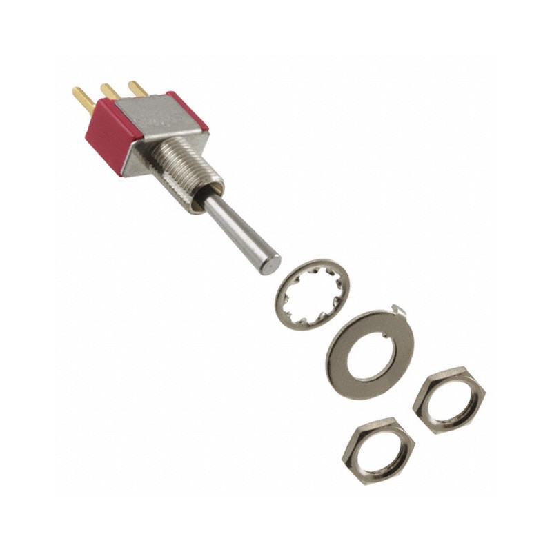 1 pcs : 100SP4T3B1M2REH - SWITCH TOGGLE SPDT 0.4VA 20V