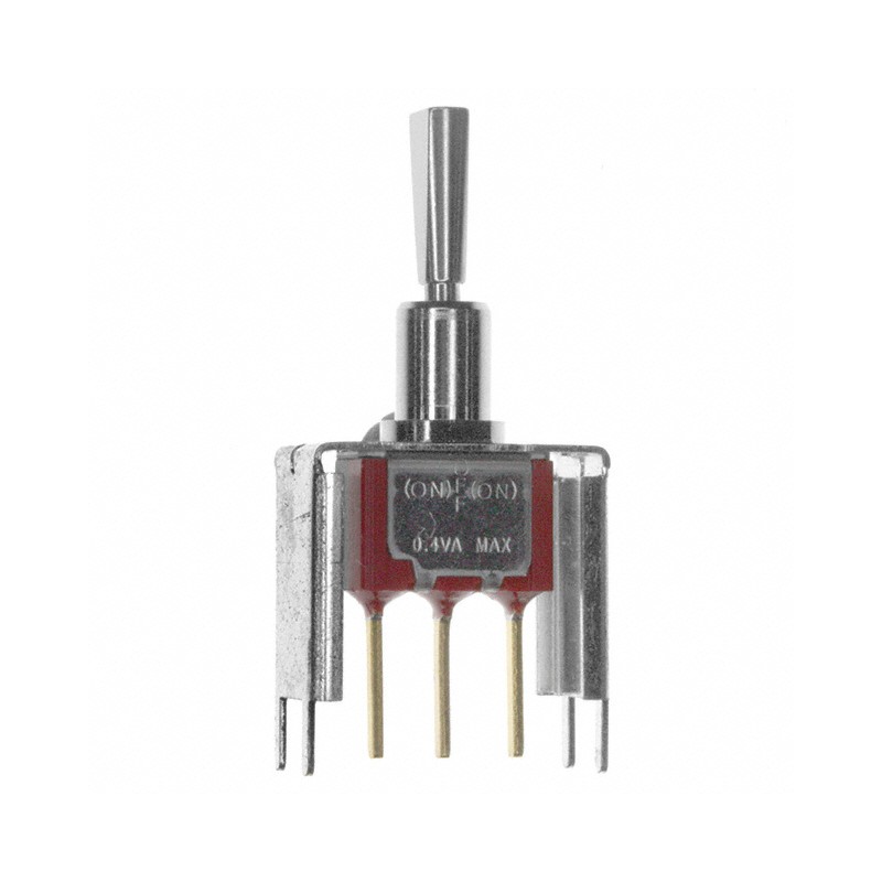 1 pcs : 100SP4T6B12VS5RE - SWITCH TOGGLE SPDT 0.4VA 20V