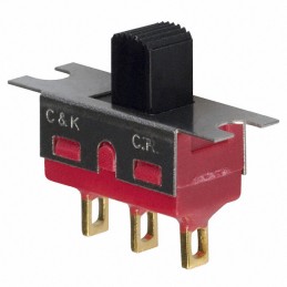 1 pcs : 1101M1S3ZBE2 - SWITCH SLIDE SPDT 0.4VA 20V