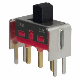 1 pcs : 1101M2S3V3BE2 - SWITCH SLIDE SPDT 0.4VA 20V