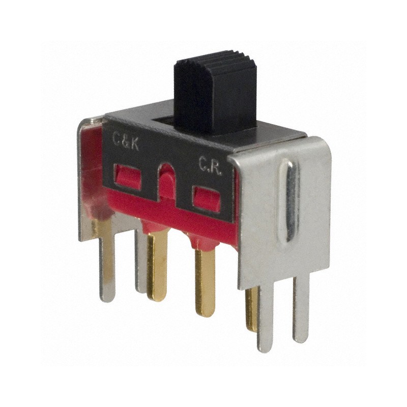 1 pcs : 1101M2S3V4BE2 - SWITCH SLIDE SPDT 0.4VA 20V
