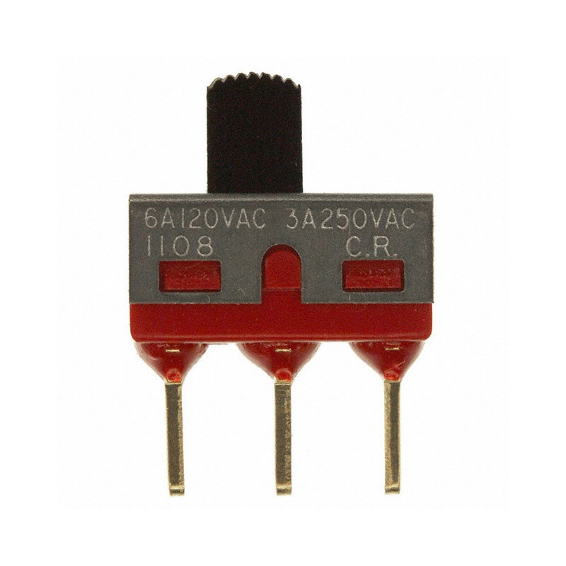 1 pcs : 1108M2S3CGE2 - SWITCH SLIDE SPDT 6A 120V