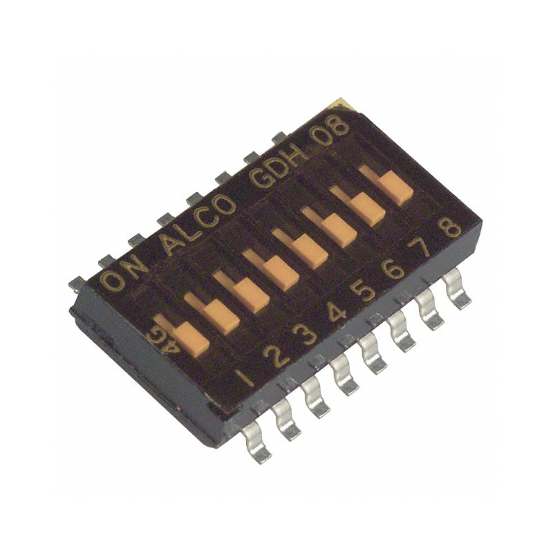 1 pcs : 1-1571983-0 - SWITCH SLIDE DIP SPST 0.025A 24V