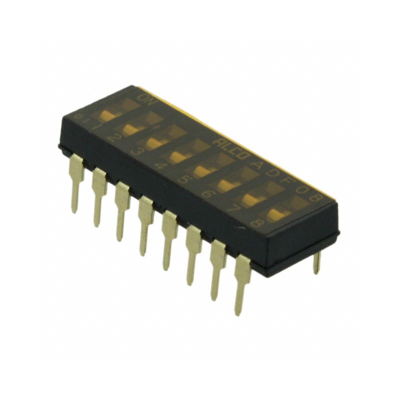 1 pcs : 1-1825002-4 - SWITCH SLIDE DIP SPST 0.025A 24V