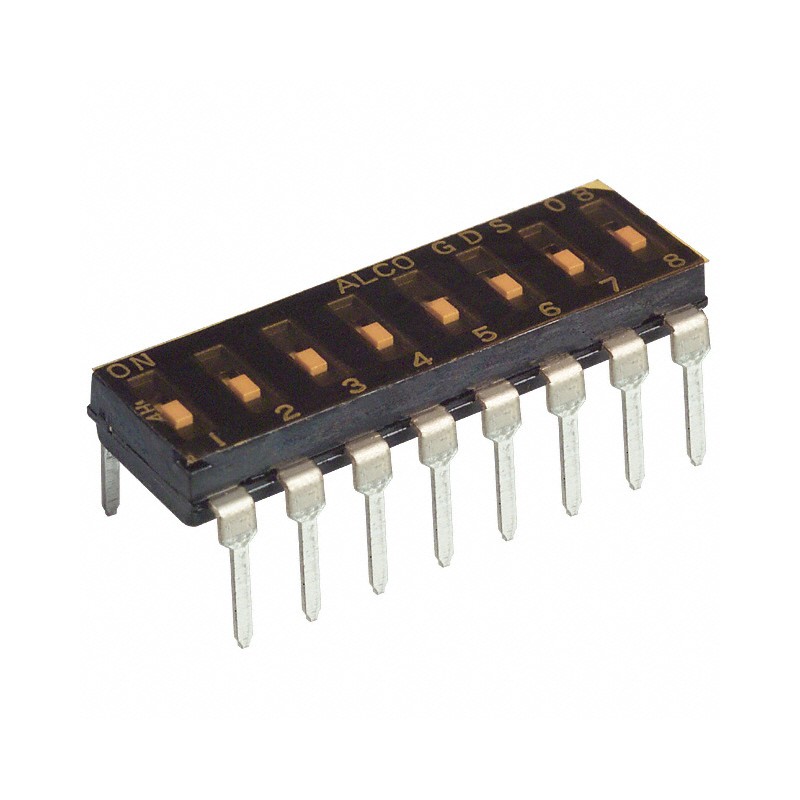 1 pcs : 1-1825006-3 - SWITCH SLIDE DIP SPST 0.025A 24V