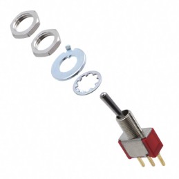 1 pcs : 1-1825137-5 - SWITCH TOGGLE SPDT 0.4VA 20V