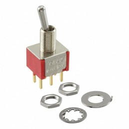 1 pcs : 1-1825139-6 - SWITCH TOGGLE DPDT 0.4VA 20V