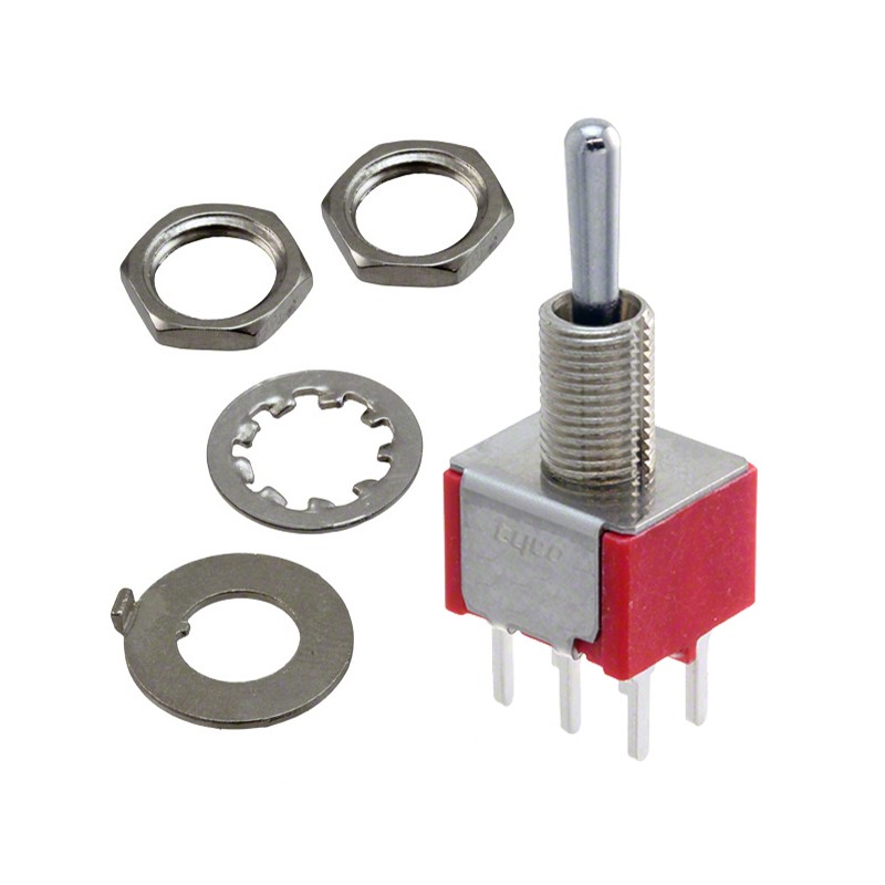 1 pcs : 1-1825139-7 - SWITCH TOGGLE DPDT 5A 120V