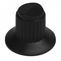 1 pcs : 11K5015-JMNB - KNOB PLASTIC 1/8' DIA BLACK