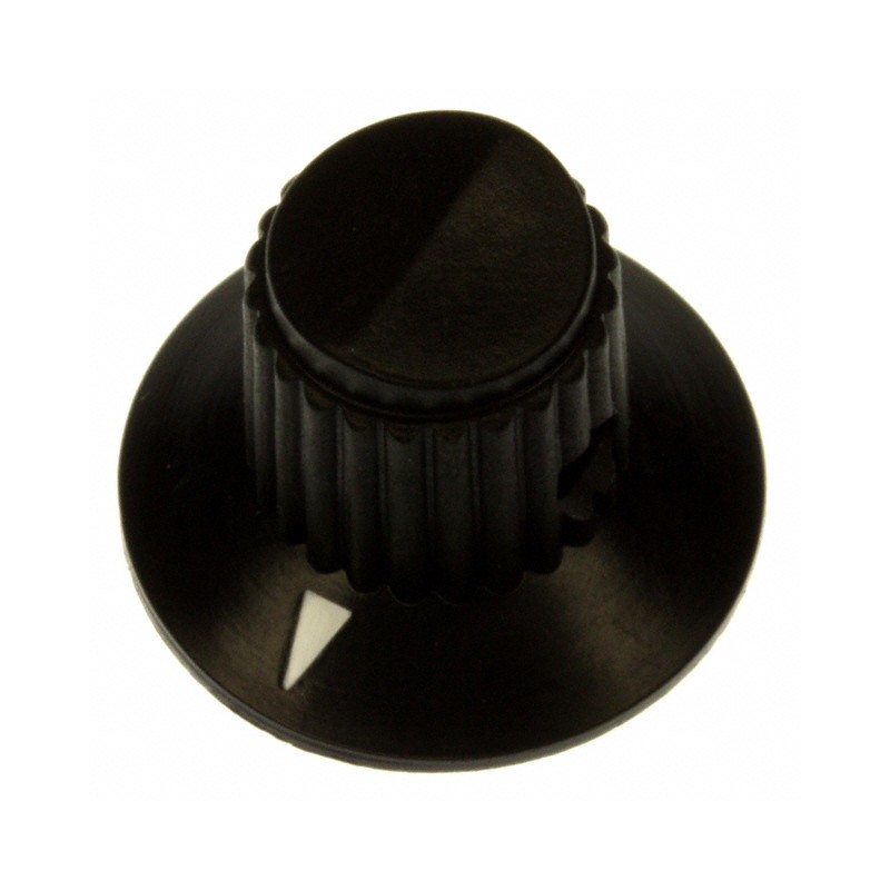 1 pcs : 11K5015-KMNB - KNOB PLASTIC 1/4' DIA BLACK