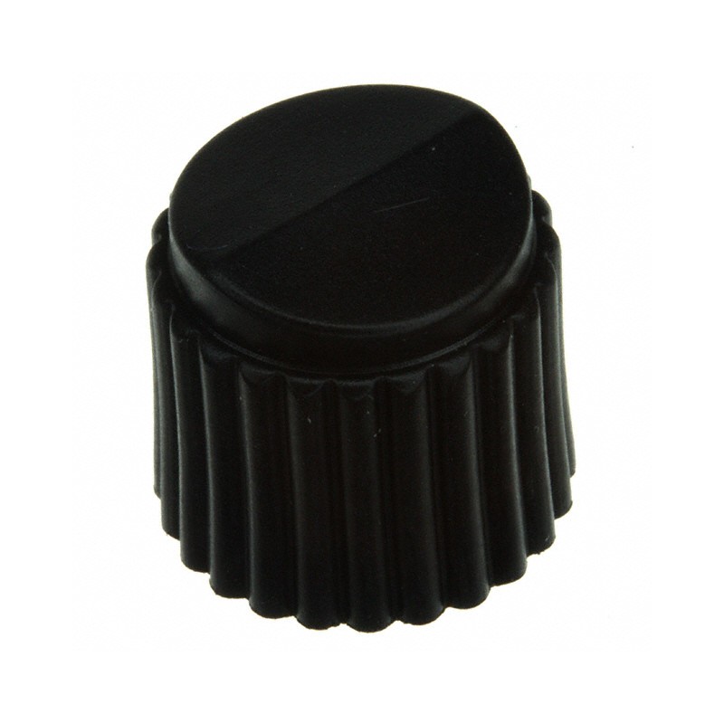 1 pcs : 11K5029-JCNB - KNOB PLASTIC 1/8' DIA BLACK