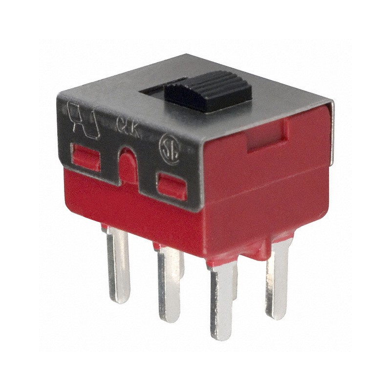1 pcs : 1201M2S1CQE2 - SWITCH SLIDE DPDT 6A 120V