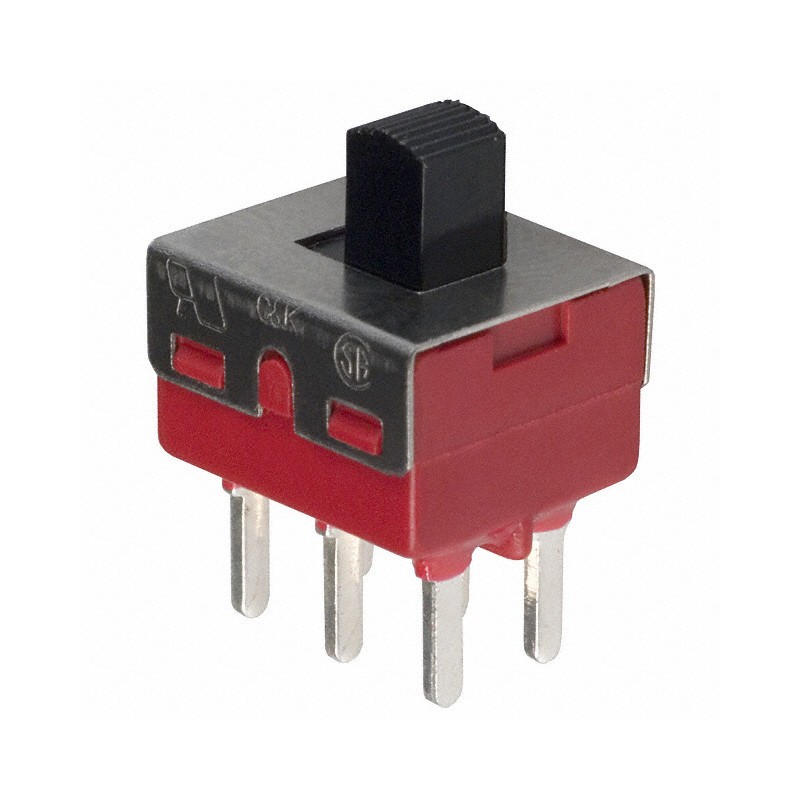 1 pcs : 1201M2S3CQE2 - SWITCH SLIDE DPDT 6A 120V