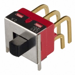 1 pcs : 1201M2S4ABE2 - SWITCH SLIDE DPDT 0.4VA 20V