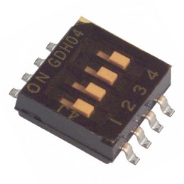 1 pcs : 1571983-4 - SWITCH SLIDE DIP SPST 0.025A 24V