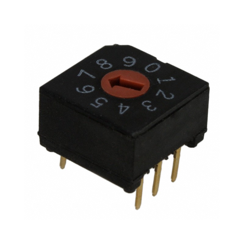 1 pcs : 1825007-1 - SW ROTARY DIP BCD COMP 0.4VA 20V