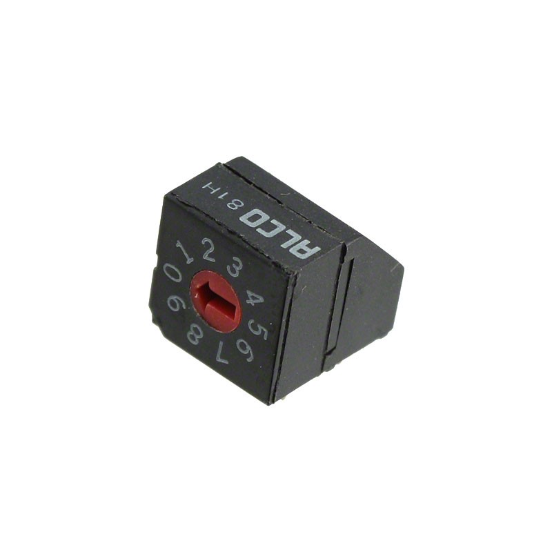 1 pcs : 1825008-2 - SWITCH ROTARY DIP BCD 0.4VA 20V