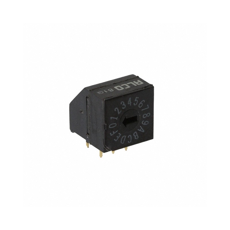 1 pcs : 1825008-4 - SWITCH ROTARY DIP HEX 0.4VA 20V