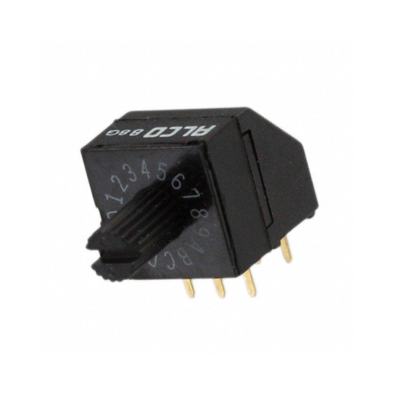 1 pcs : 1825008-8 - SWITCH ROTARY DIP HEX 0.4VA 20V