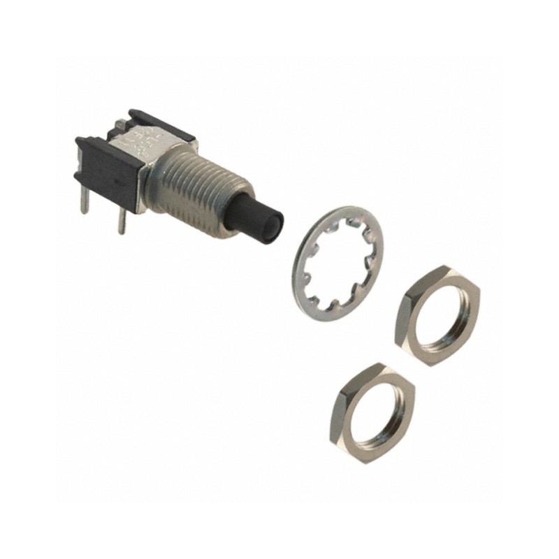 1 pcs : 1825100-4 - SWITCH PUSH SPST-NO 0.4VA 20V