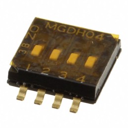 1 pcs : 1825140-2 - SWITCH SLIDE DIP SPST 0.025A 24V