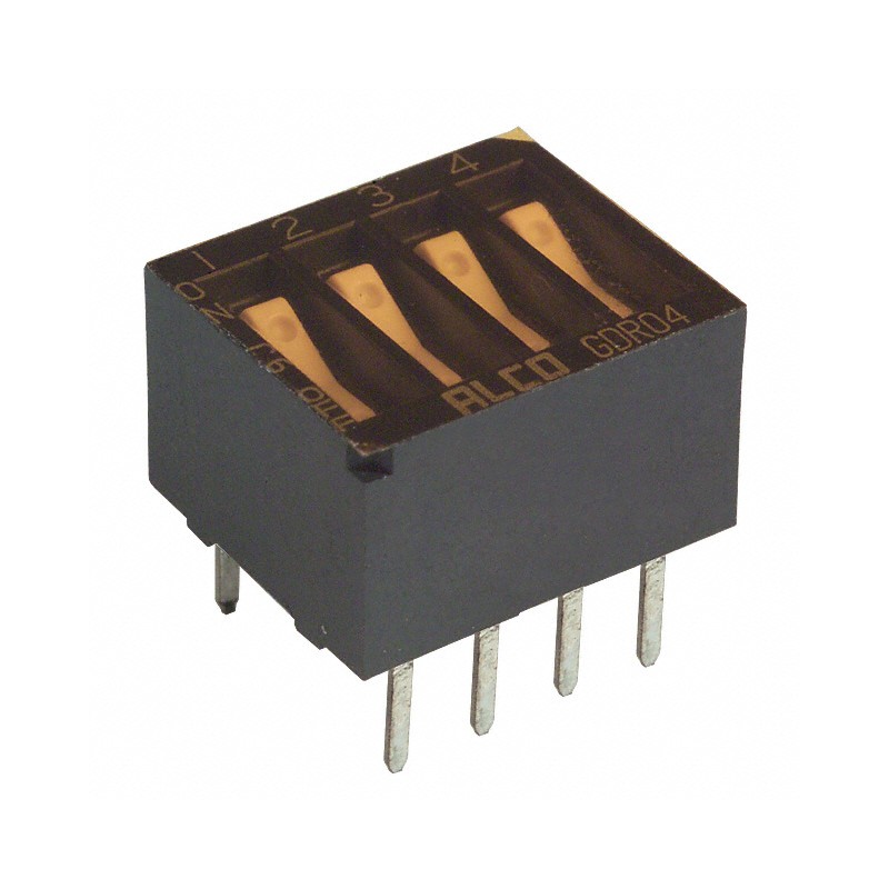 1 pcs : 1825286-3 - SW ROCKER DIP SPST 0.025A 24V