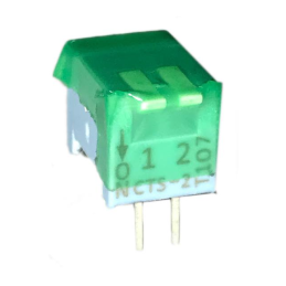 1 pcs : 194-2MST - SWITCH PIANO DIP SPST 0.05A 24V