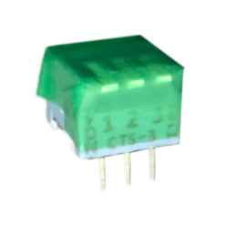 1 pcs : 194-3MST - SWITCH PIANO DIP SPST 0.05A 24V