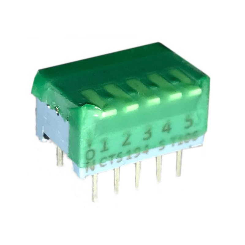 1 pcs : 194-5MST - SWITCH PIANO DIP SPST 0.05A 24V