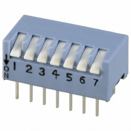 1 pcs : 194-7MST - SWITCH PIANO DIP SPST 0.05A 24V