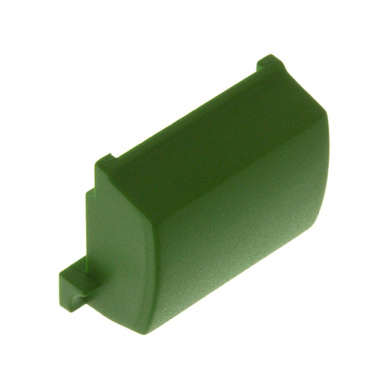 1 pcs : 1B02 - CAP TACTILE RECTANGULAR GREEN