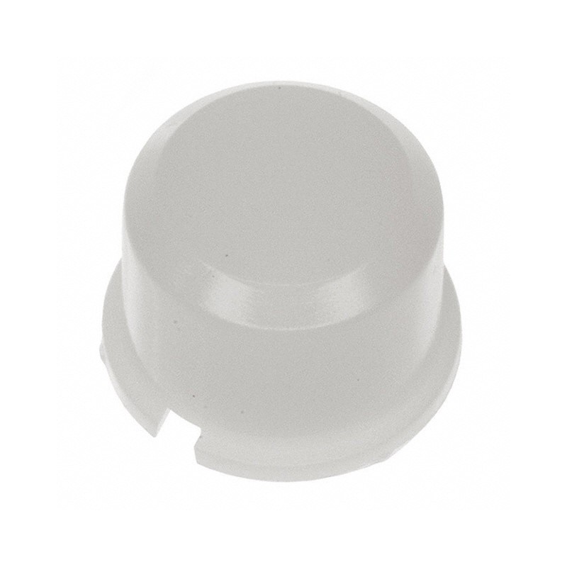 1 pcs : 1D16 - CAP TACTILE ROUND FROSTED WHITE