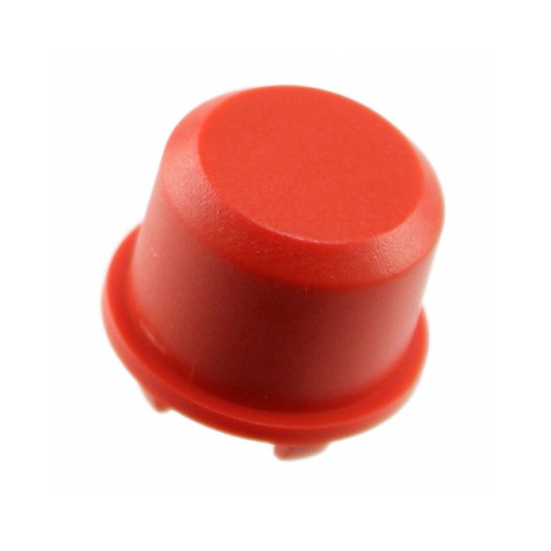 1 pcs : 1DS08 - CAP TACTILE ROUND RED