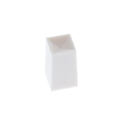 1 pcs : 1DWHT - SQUARE PB SWITCH CAP WHITE
