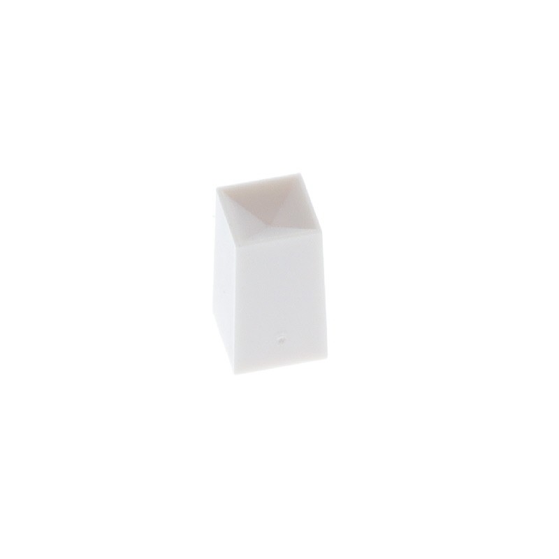 1 pcs : 1DWHT - SQUARE PB SWITCH CAP WHITE