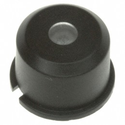 1 pcs : 1E091 - CAP TACTILE ROUND BLK/TRANS LENS