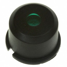 1 pcs : 1E092 - CAP TACTILE ROUND BLK/GRN LENS