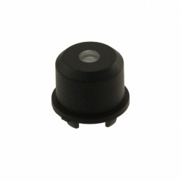 1 pcs : 1ES091 - CAP TACTILE ROUND BLK/TRANS LENS