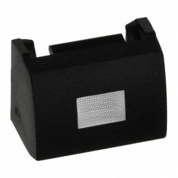 1 pcs : 1H091 - CAP TACTILE RECT BLK/TRANS LENS