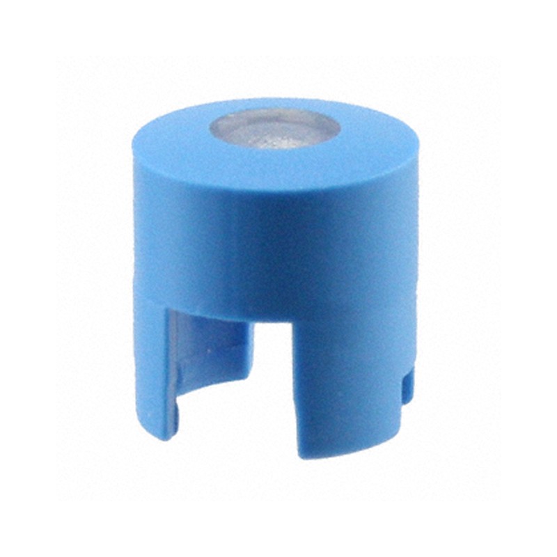 1 pcs : 1LS001-12.0 - CAP TACTILE ROUND BLU/TRANS LENS