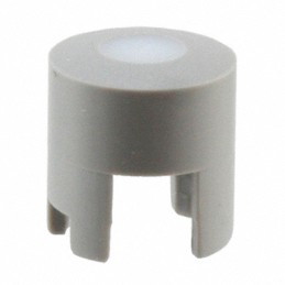 1 pcs : 1LS036-12.0 - CAP TACT RND GRAY/FROST WHT LENS