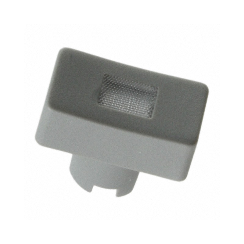 1 pcs : 1QS031 - CAP TACTILE RECT GRAY/TRANS LENS