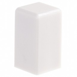 1 pcs : 1SWHT - CAP PUSHBUTTON SQUARE WHITE