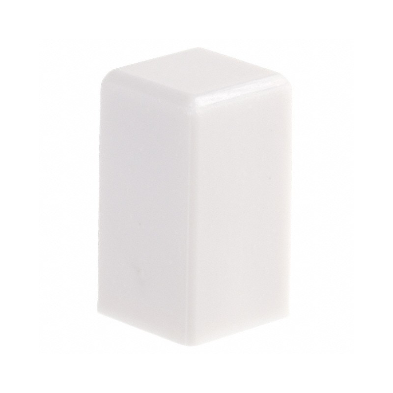 1 pcs : 1SWHT - CAP PUSHBUTTON SQUARE WHITE