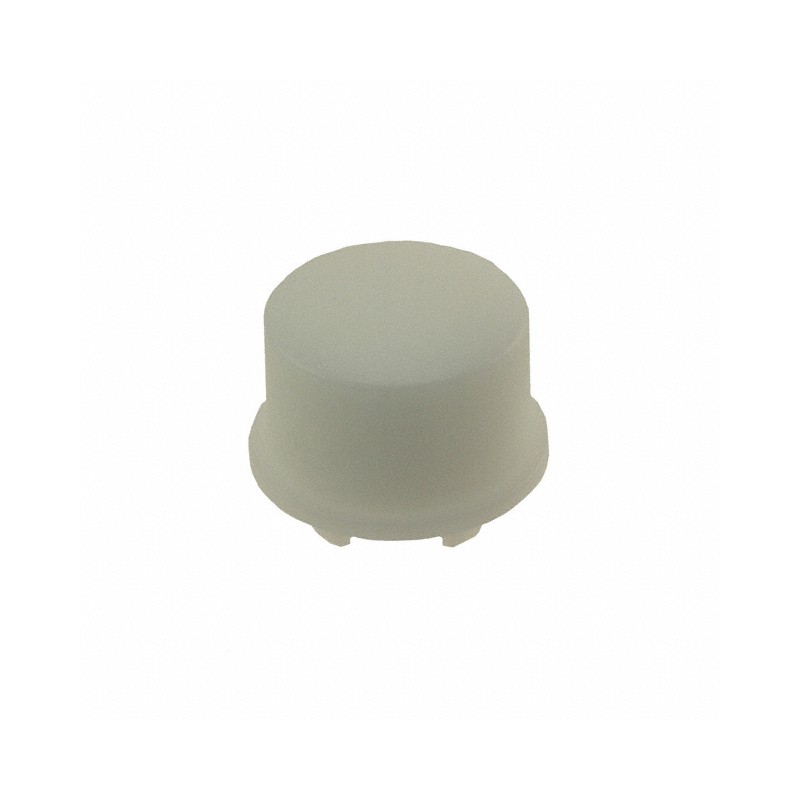 1 pcs : 1US16 - CAP TACTILE ROUND FROSTED WHITE